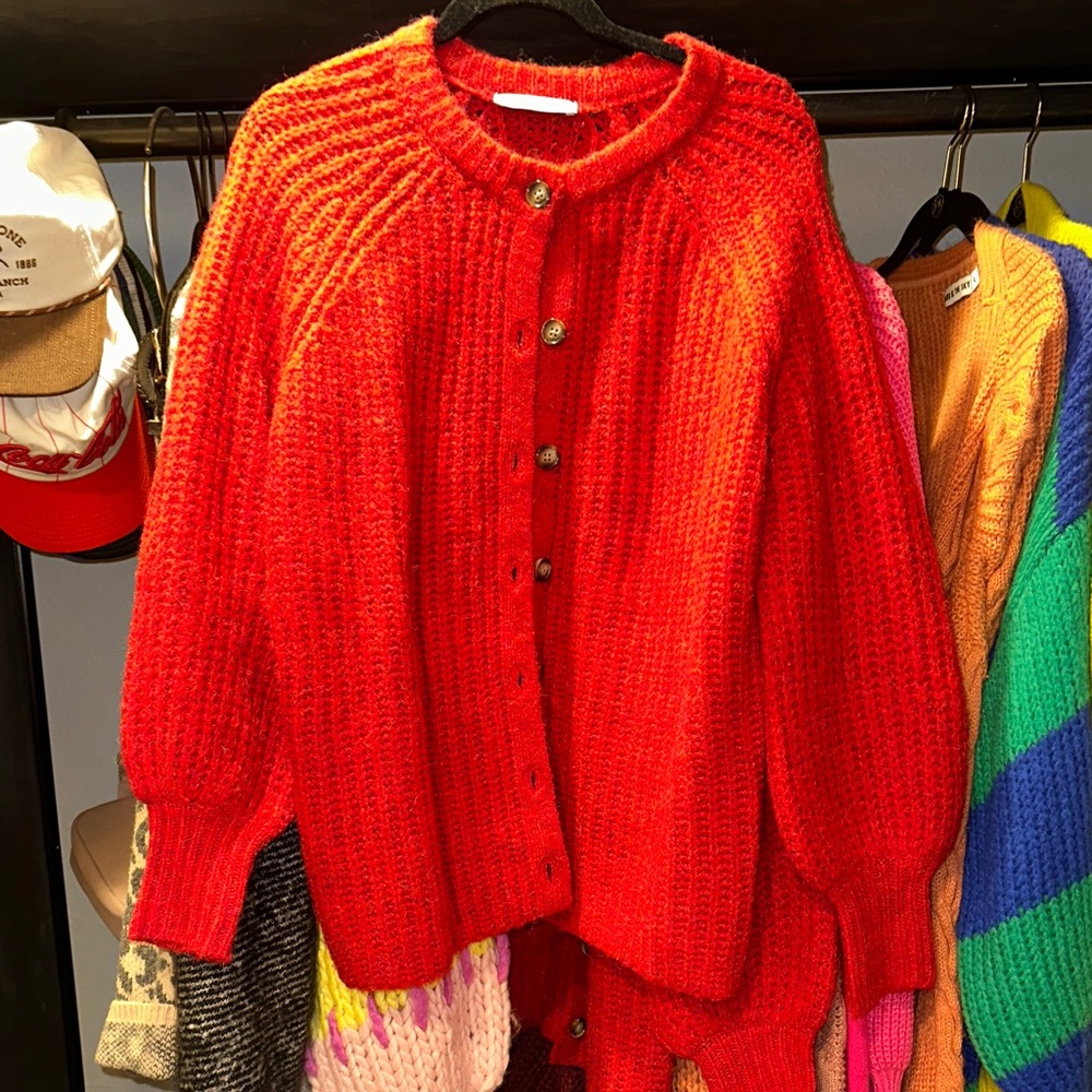 Dex Vibrant Red Women's Cardigan